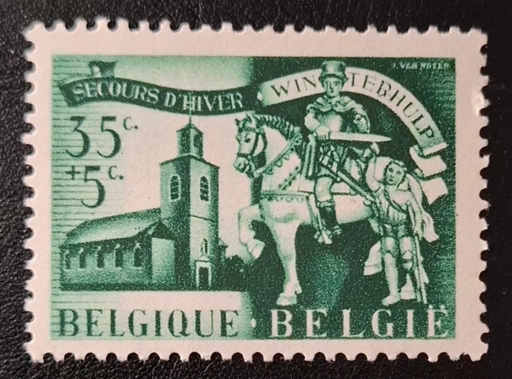 Belgique : COB 632-V1 ** Secours d'hiver No 7 1943., Timbres & Monnaies, Sans timbre, Neuf, Enlèvement ou Envoi, Non oblitéré