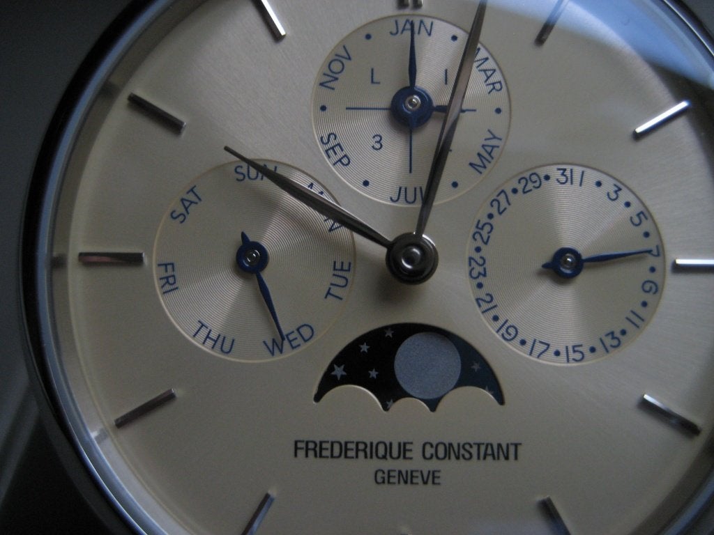 Montre de luxe Frédérique Constant, Montre-bracelet, Autres marques, Enlèvement ou Envoi, Cuir
