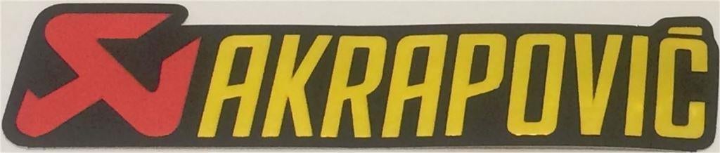 Akrapovic metallic sticker #6, Motoren, Verzenden