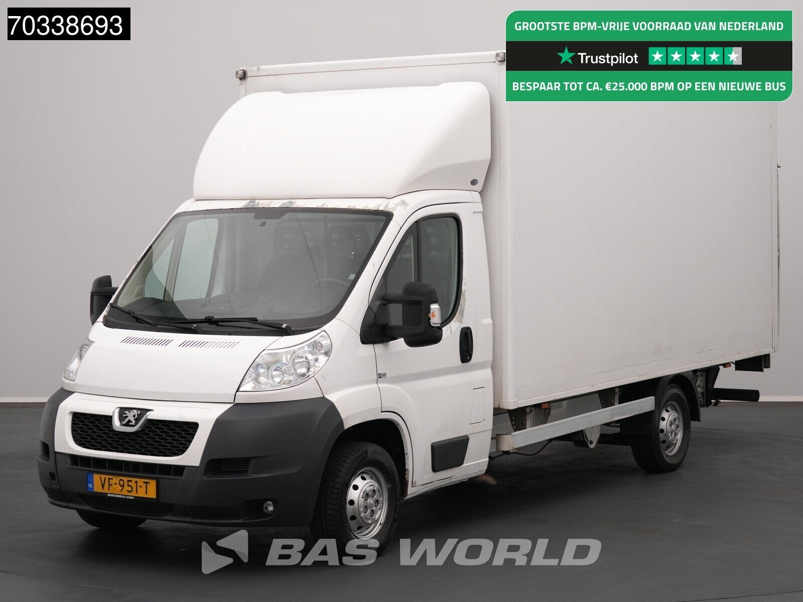 Peugeot Boxer 130pk Bakwagen Laadklep Airco Koffer Meubelbak, Auto's, Euro 5, Stof, Gebruikt, 4 cilinders