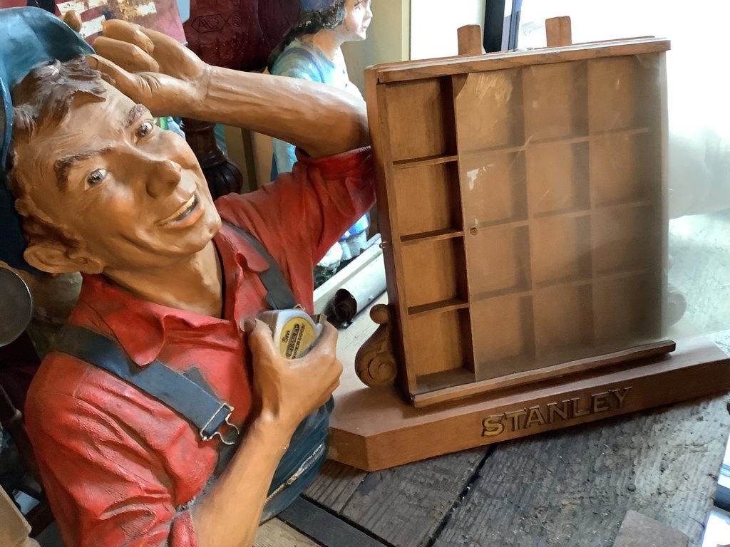 Oude Stanley winkel display jaren 60, Ophalen