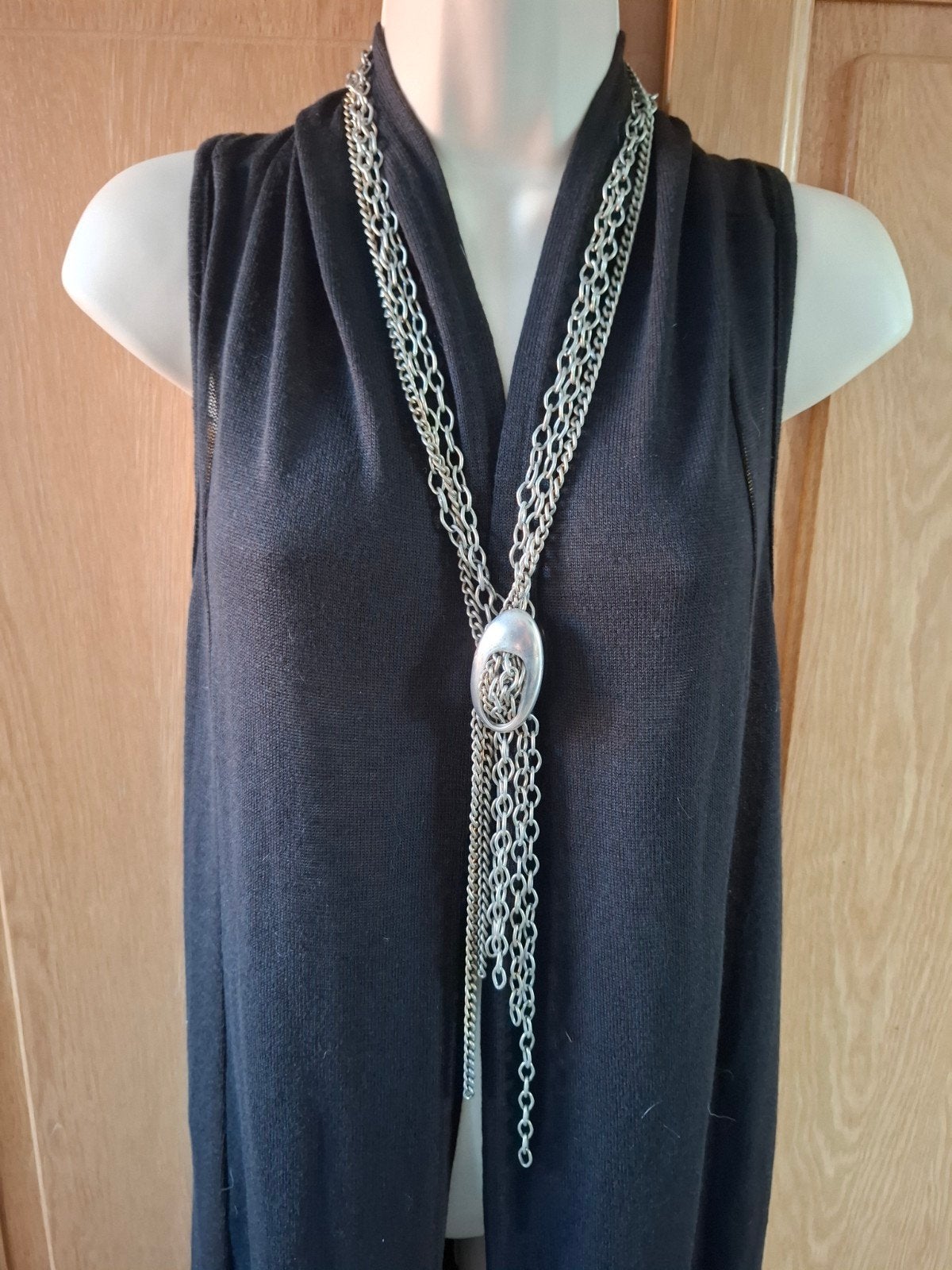 collier sautoir chaînes Bamboleo, Bijoux, Sacs & Beauté, Colliers, Enlèvement ou Envoi, Utilisé, Autres matériaux