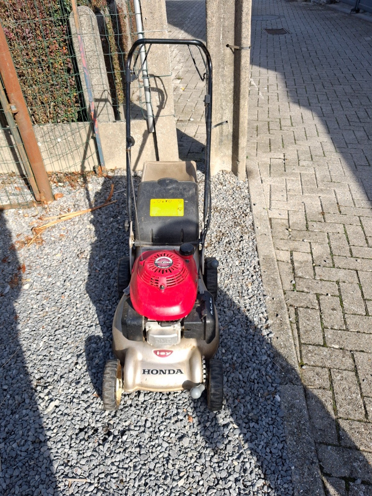 tondeuse honda izy autotractee, Enlèvement