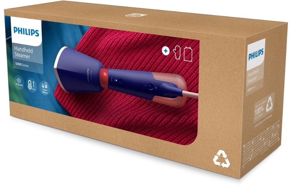 Philips 5000-serie STH5030/20, Handstomer blauw 1400W: € 49, Elektronische apparatuur, Ophalen of Verzenden, Nieuw, Draadloos strijkijzer