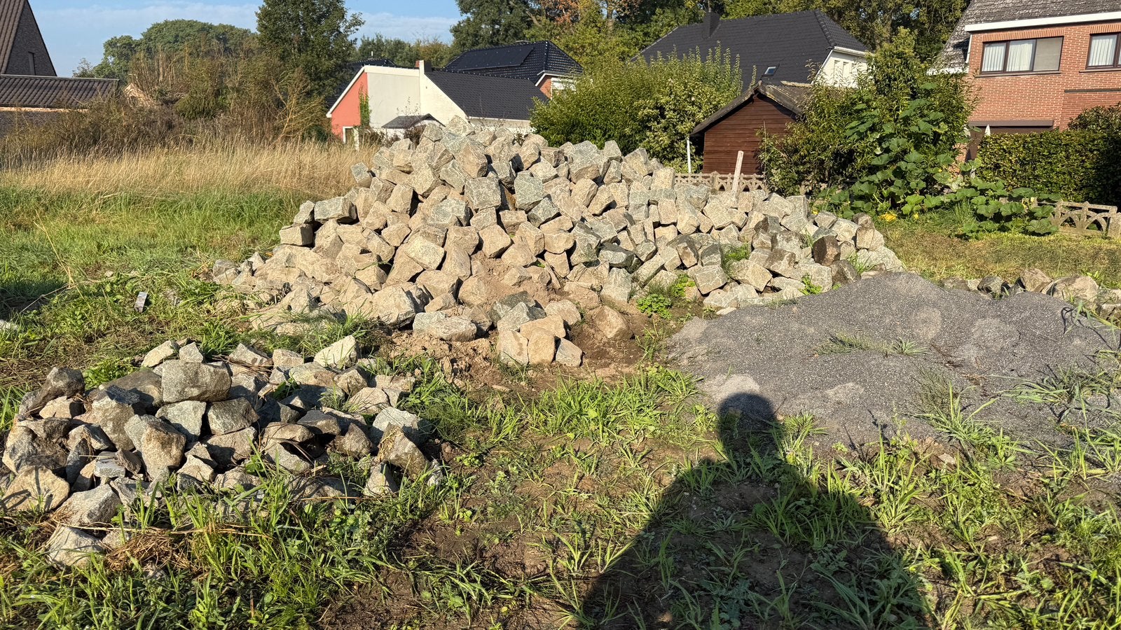 Prachtige porfierkasseien ca. 35m2, Tuin en Terras, Ophalen, Gebruikt, Graniet, Kei