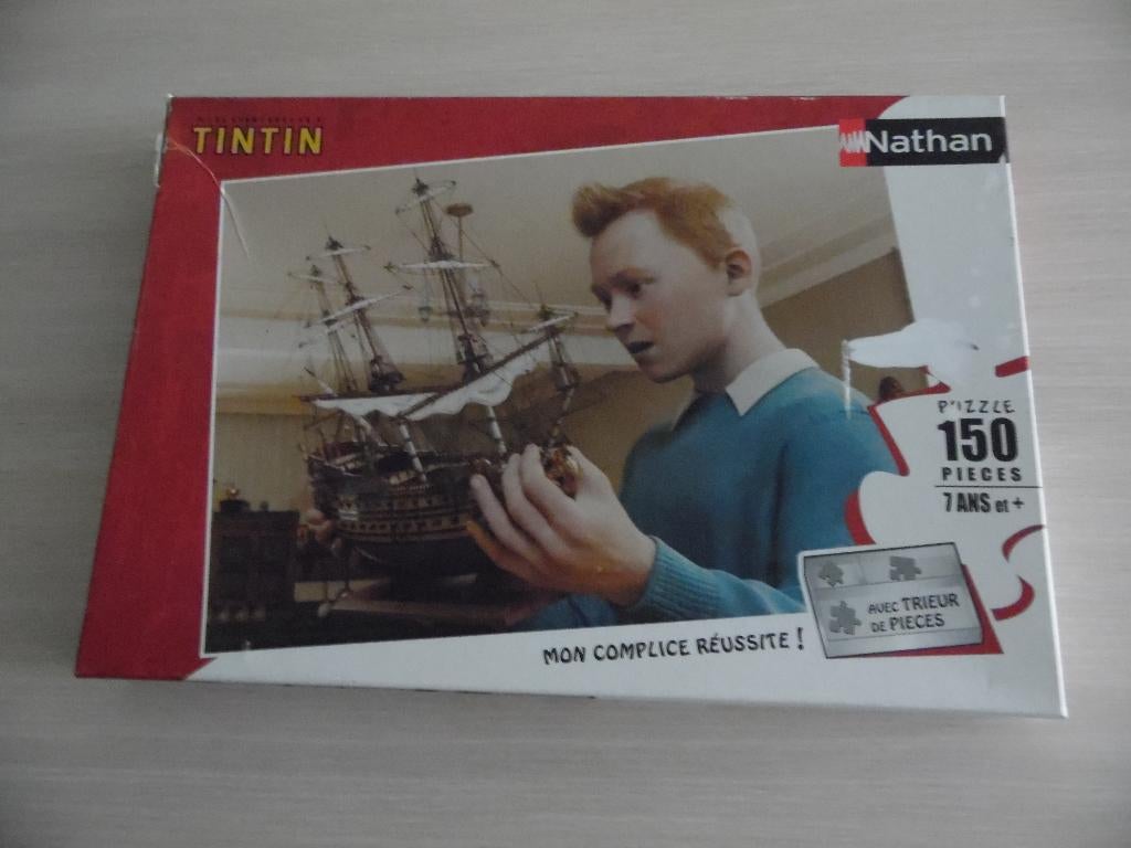 PUZZLE 150 PIÈCES TINTIN       NATHAN, Enlèvement ou Envoi, Plus de 50 pièces, Comme neuf, 6 ans ou plus