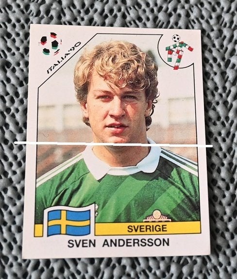 Panini Italia 90 Zweden Sven Andersson, Verzenden, Nieuw, Poster, Plaatje of Sticker
