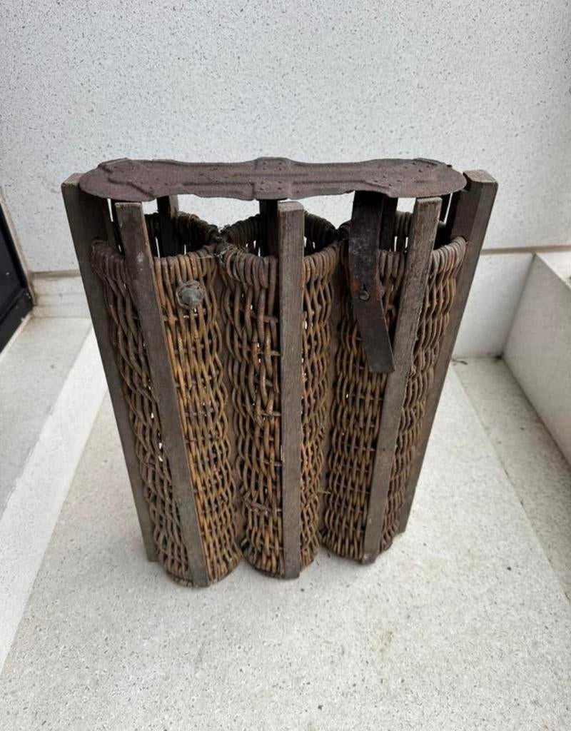 Wo1 Duitse rieten korf voor 77mm., Ophalen of Verzenden