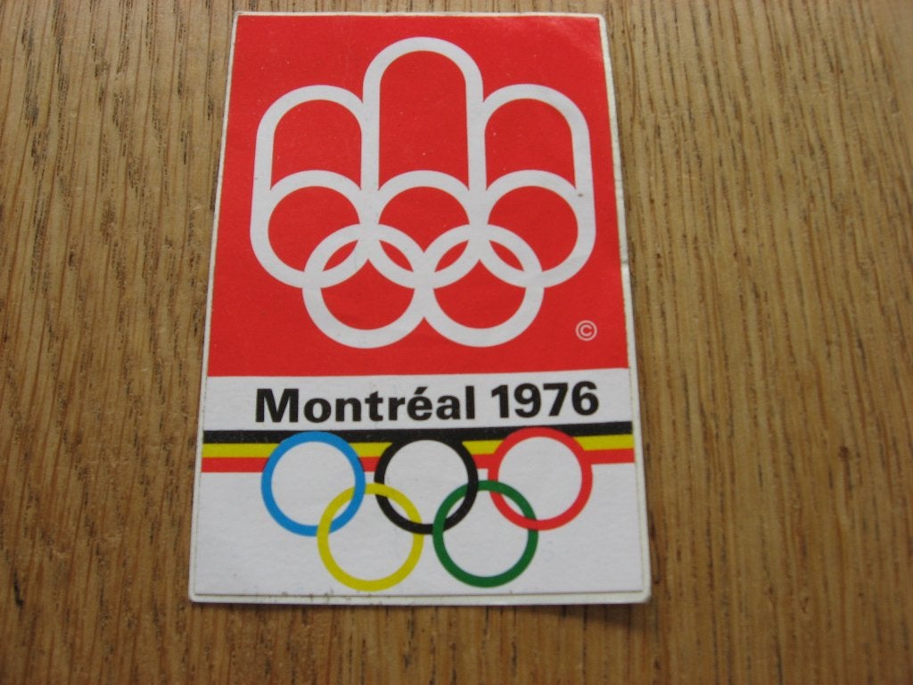 Sticker Montéal 1976 6 x 9,5 cm, Enlèvement ou Envoi, Neuf, Sport