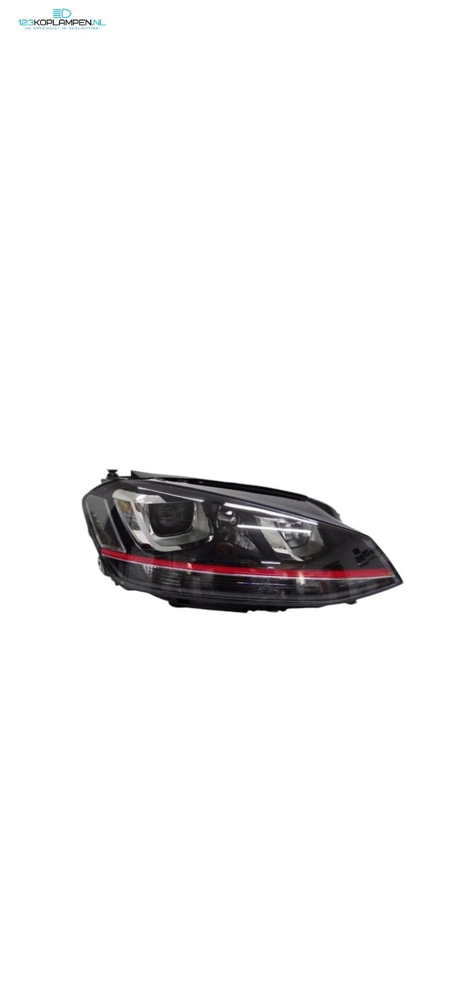 Volkswagen Golf 7 Bi-Xenon GTI Rood Koplamp Rechts 5G1941032, Gebruikt, -, -, Verzenden