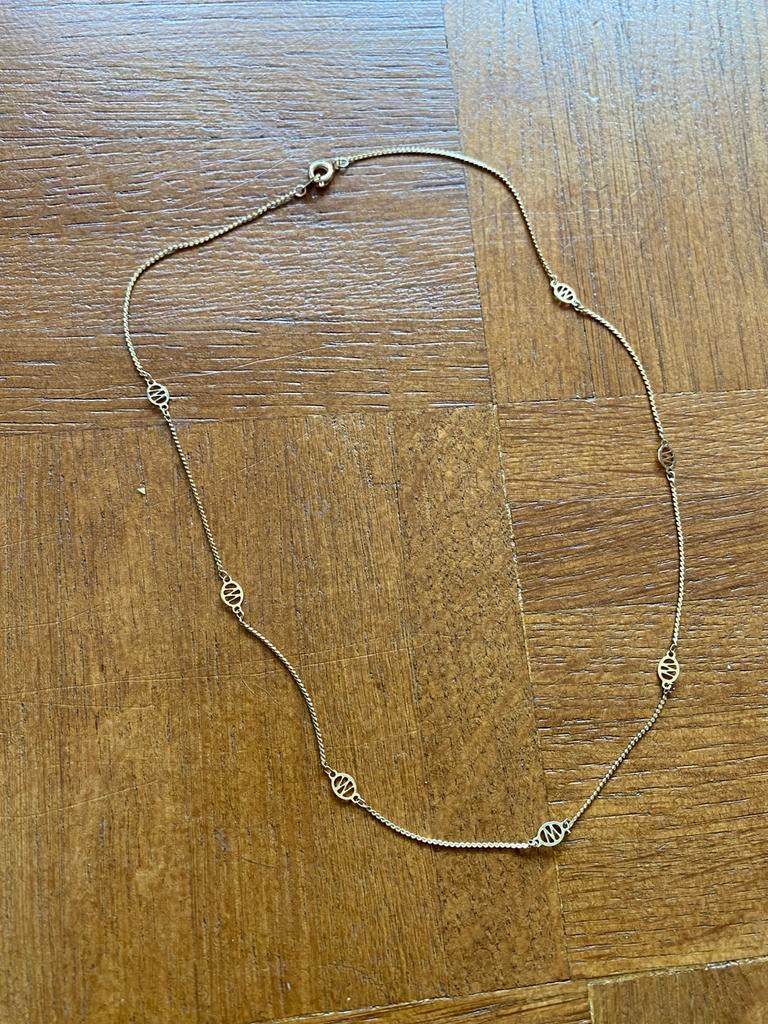Collier doré, Handtassen en Accessoires, Kettingen, Ophalen of Verzenden, Nieuw, Goud, Kunststof