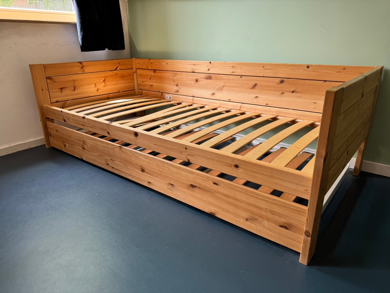 Lifetime stapelbed met extra ondeschuifbed, Ophalen, Gebruikt, 90 cm, 200 cm