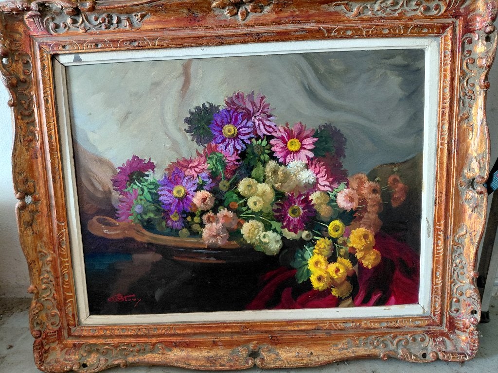 Schilderij Story, Enlèvement, Signé