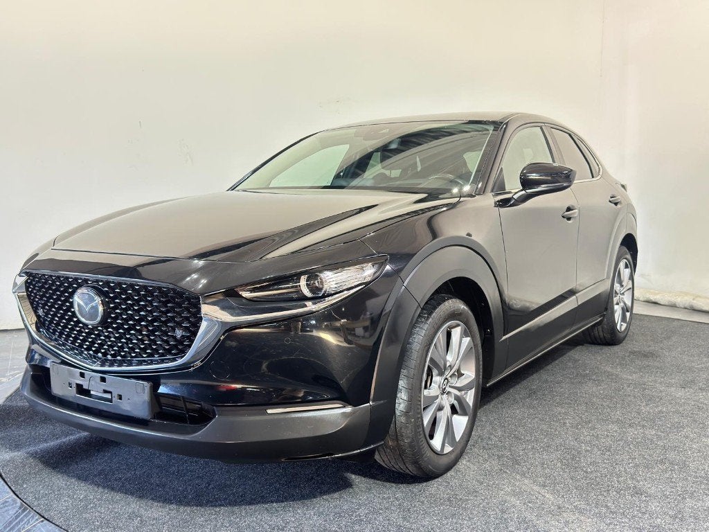 MAZDA CX-30 AUTOMAAT I CAMERA I CARPLAY, Auto's, 1998 cc, 4 cilinders, Leder en Stof, Zwart