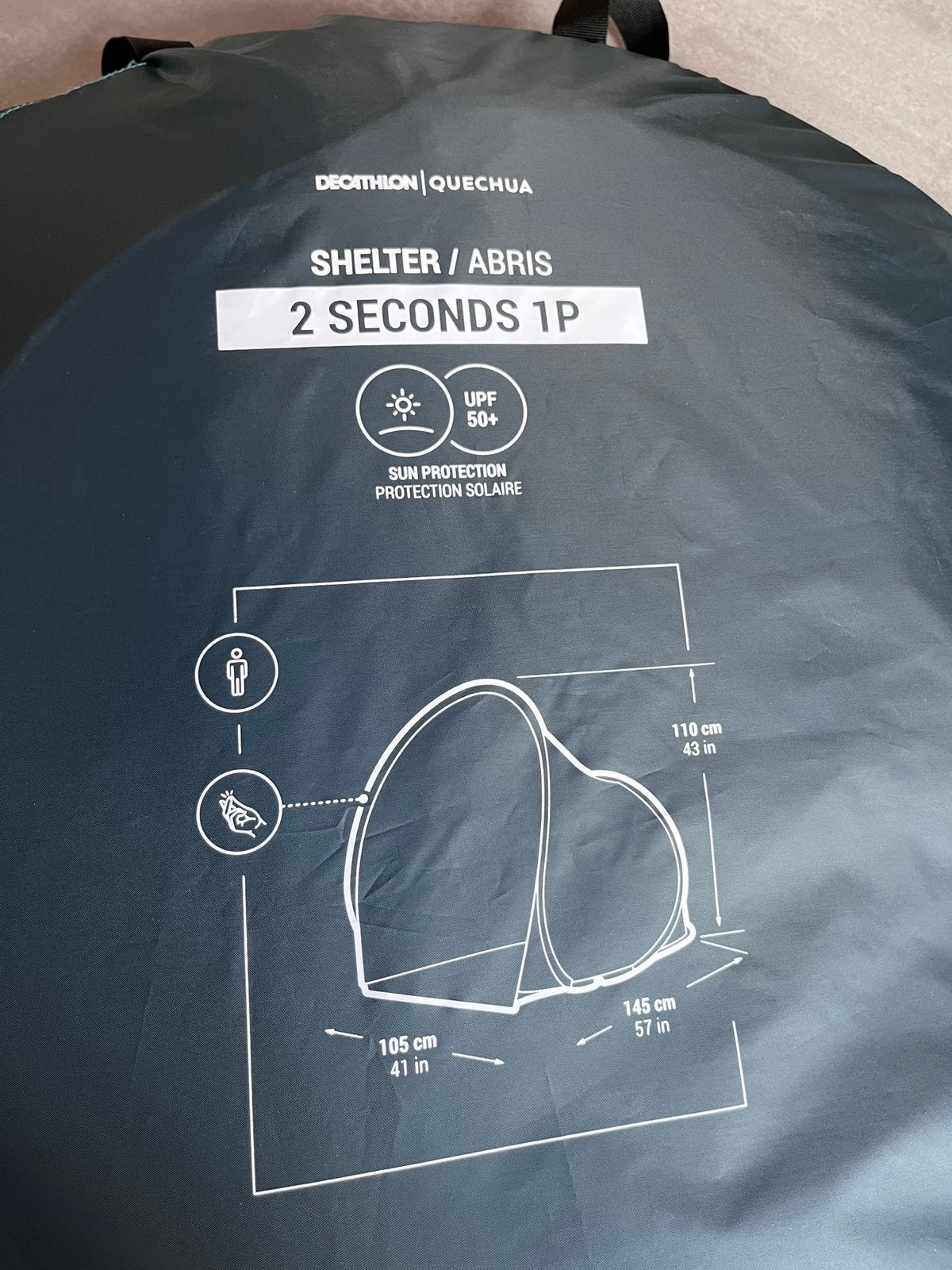 Quechua Pop-up shelter tent 2 Seconds, Caravans en Kamperen, Ophalen, Zo goed als nieuw