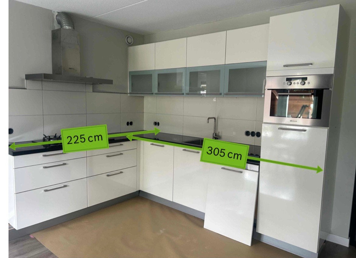 #31 Prachtige gelakte complete keuken, Huis en Inrichting, Ophalen, Gebruikt
