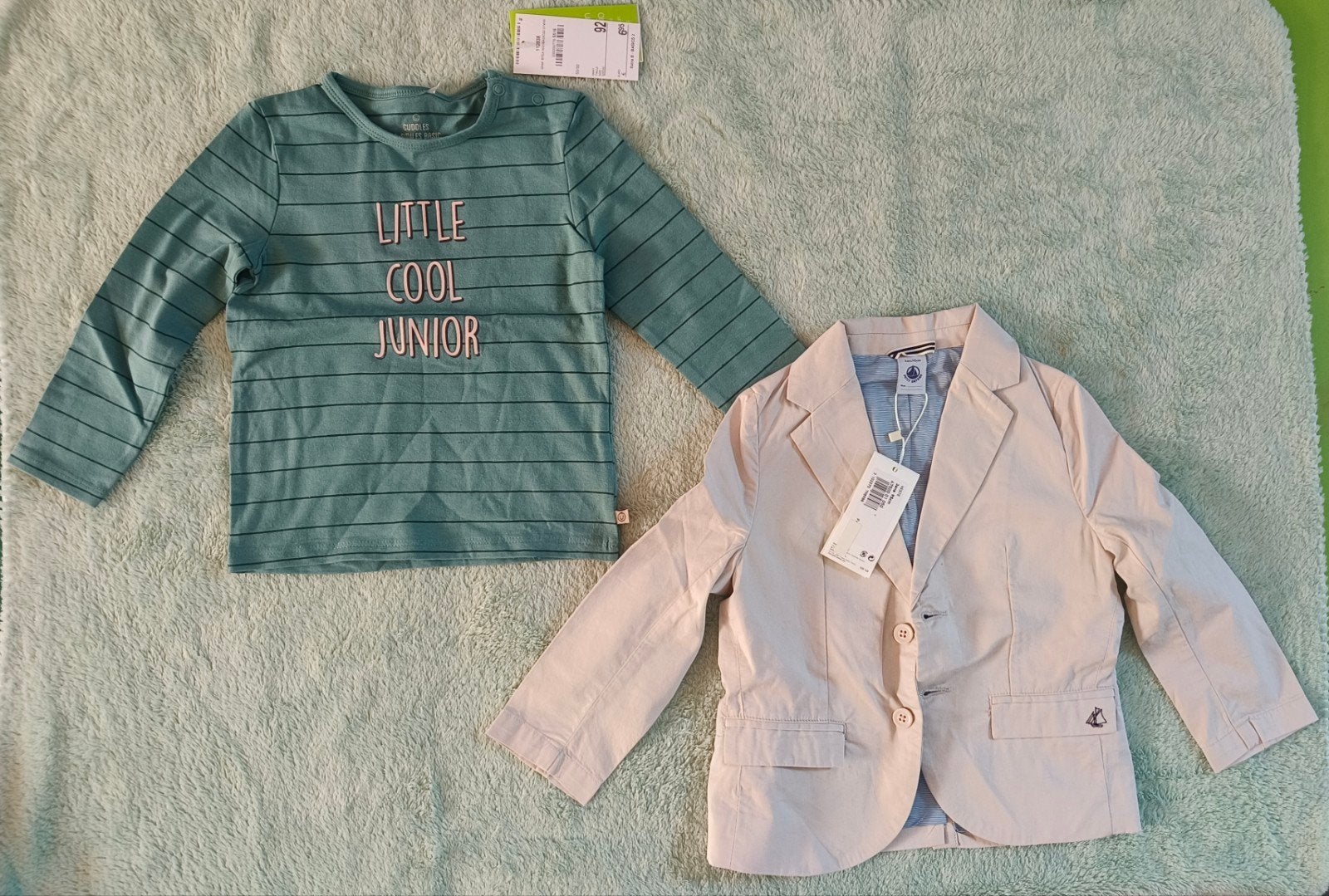 nieuw petit bateau beige blazer en JBC cuddles and smiles 92, Ophalen of Verzenden, Shirt of Longsleeve, Jongen, Nieuw