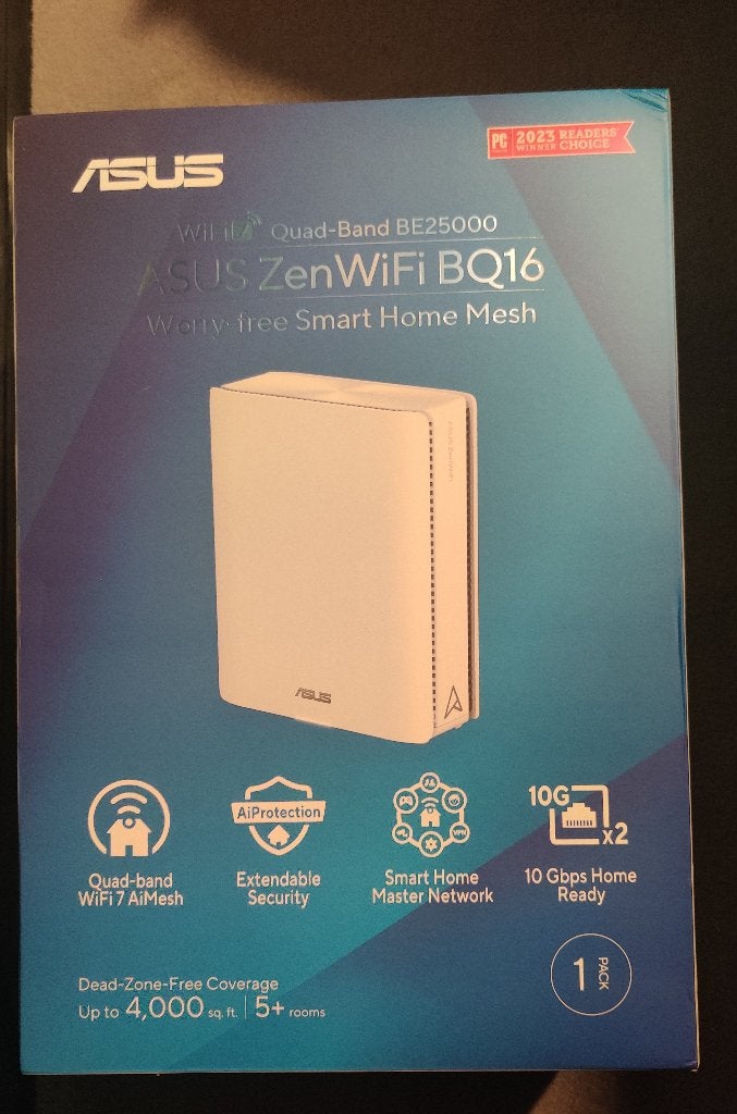 ASUS ZenWiFi BQ16 Quad-Band Mesh WiFi, Computers en Software, Ophalen of Verzenden, Zo goed als nieuw, Router, ASUS