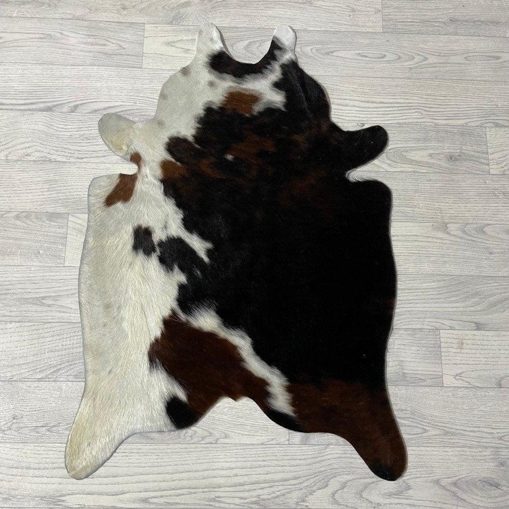 Mini koeienhuid bruin wit zwart 90x60cm #441 | Lederstore, Meerkleurig, Wandkleed, Nieuw, Ophalen of Verzenden