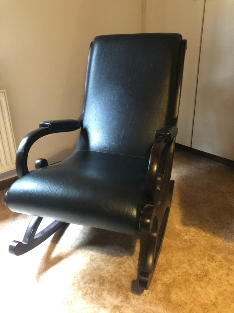 Schommelstoel, Ophalen, Gebruikt, Zwart, Eén
