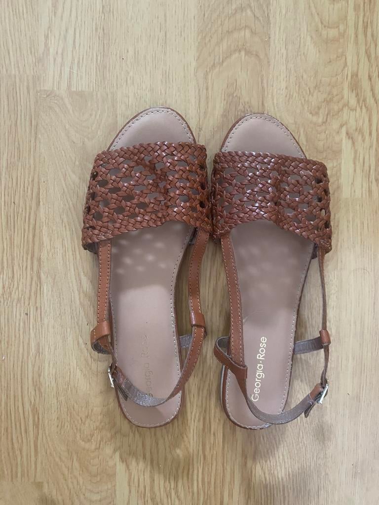 Sandales cuir tressé neuves, Kleding | Dames, Schoenen, Ophalen, Bruin, Nieuw, Sandalen of Muiltjes