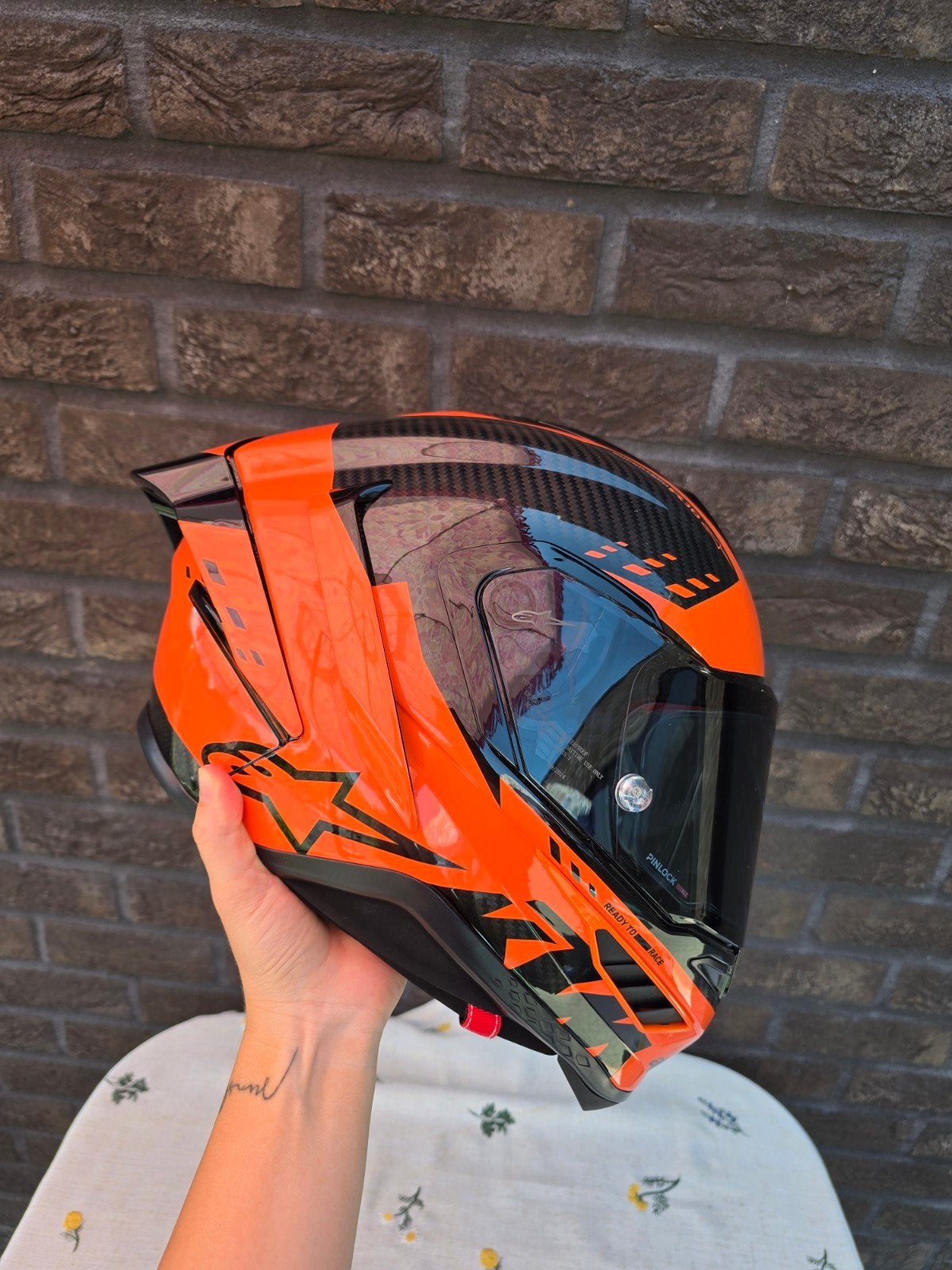 Alpinestar supertech 10 KTM carbon, Motoren, Kleding | Motorhelmen, Ophalen