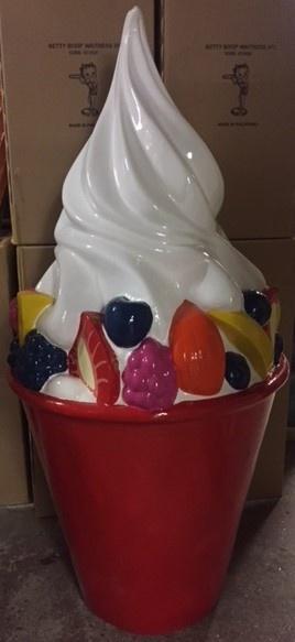 Crème glacée au yogourt glacé 170 cm - yogourt en polyester, Enlèvement, Neuf