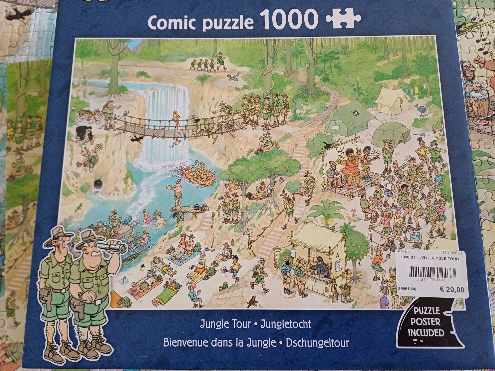 puzzel Jan Van Haasteren 1000stukjes, Ophalen, 500 t/m 1500 stukjes, Gebruikt, Legpuzzel