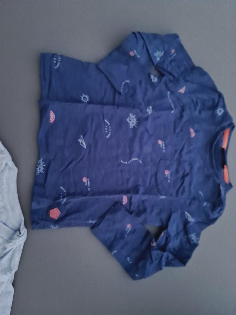 blauwe polo, pull, trui, longsleef, Wickie, 110, Enfants & Bébés, Vêtements enfant | Taille 110, Enlèvement, Comme neuf