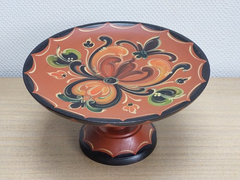 Taartschotel - hout - Noorwegen, Ophalen, Zo goed als nieuw, Overige materialen, Schaal of Schalen