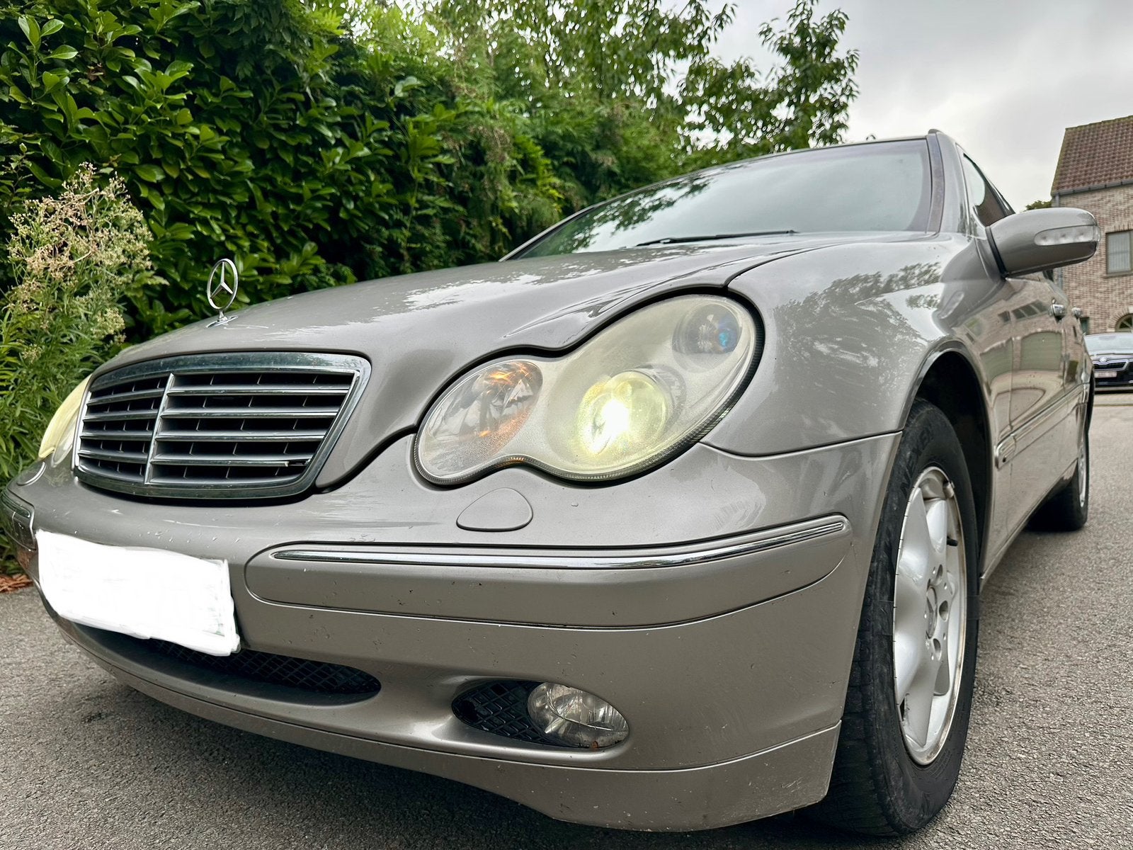 Mercedes-Benz c200 cdi, Auto's, Dealer onderhouden, Stof, Zwart, Bi-Xenon koplampen