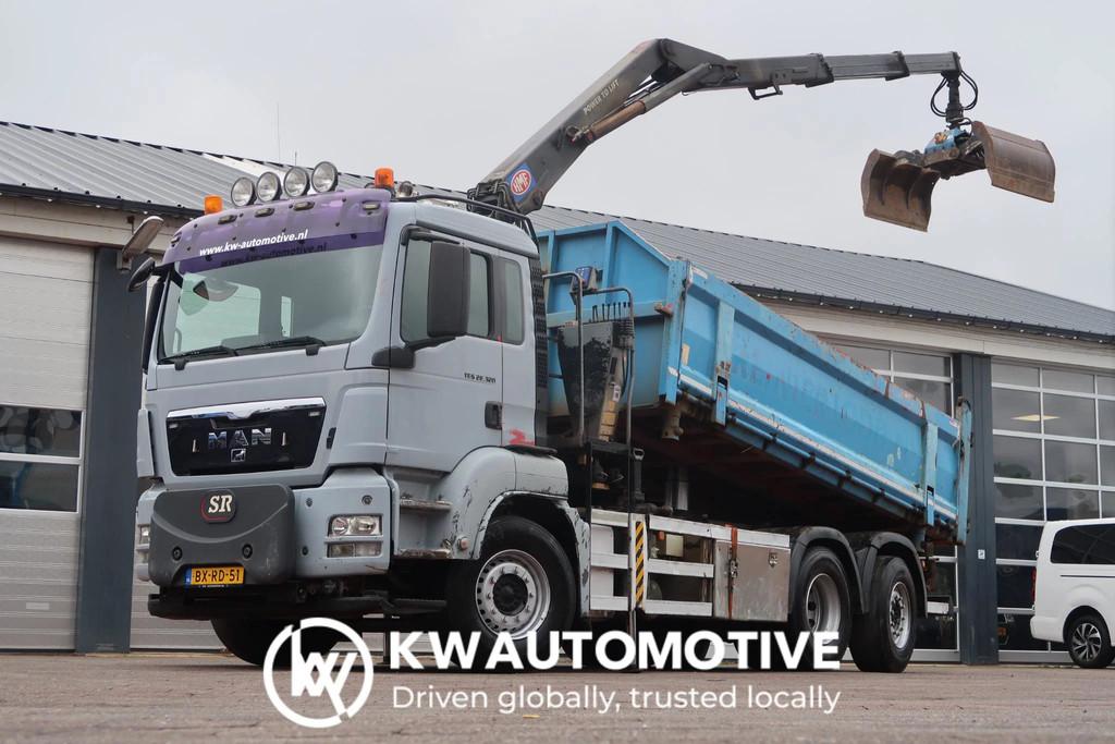 MAN TGS 26.320 6X2-4/ HMF 1643 Z CRANE/, Autos, Camions, Euro 5, Entreprise, 2 places, MAN