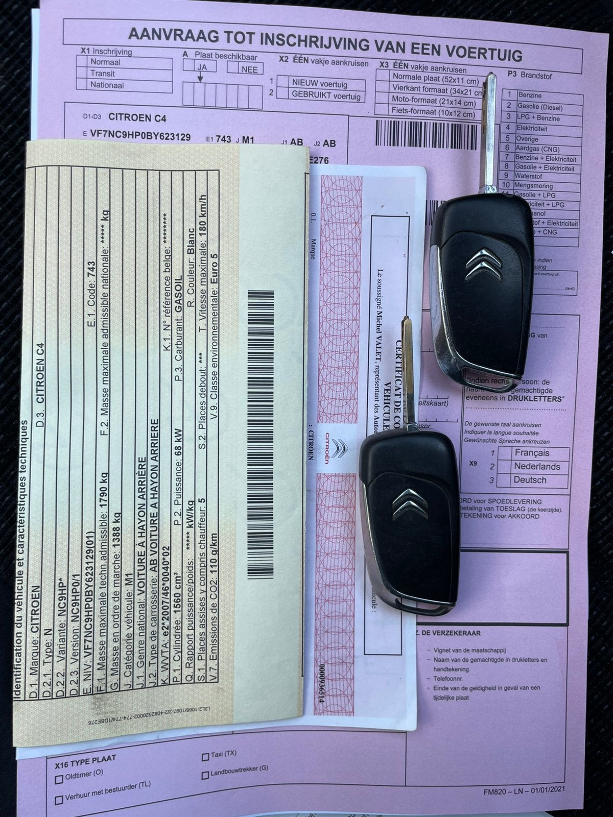 Citroën C4 – 2012 – 1.6 Diesel – Euro 5, Auto's, Voorwielaandrijving, Euro 5, Bluetooth, Zwart