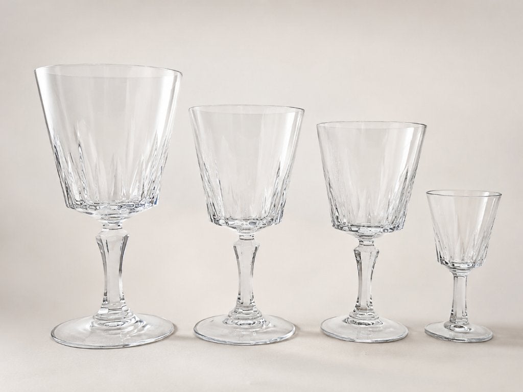 Vaisselle en cristal Cristal d'Arques Versailles 37 pièces, Antiquités & Art, Enlèvement