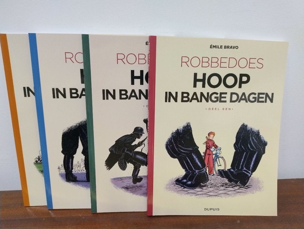 Robbedoes Hoop in bange Dagen  4X SC   Compleet, Meerdere stripboeken, Ophalen of Verzenden, Zo goed als nieuw