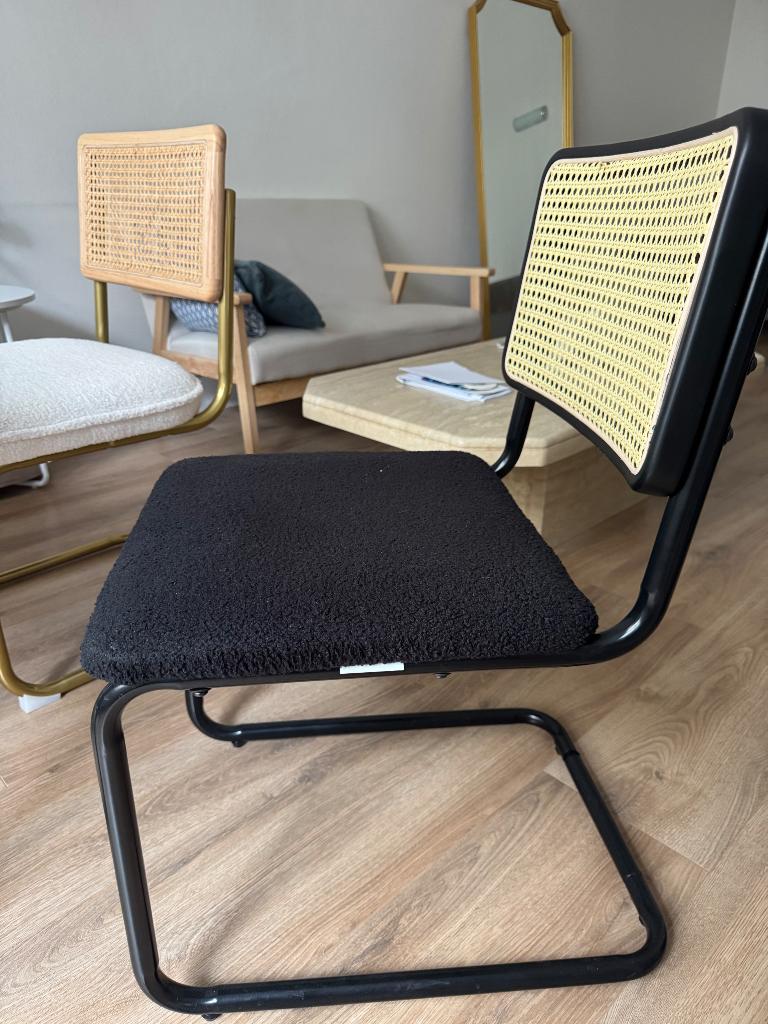 Black and White, Maison & Meubles, Chaises, Osier ou Rotin, Bohemian, Comme neuf, Enlèvement