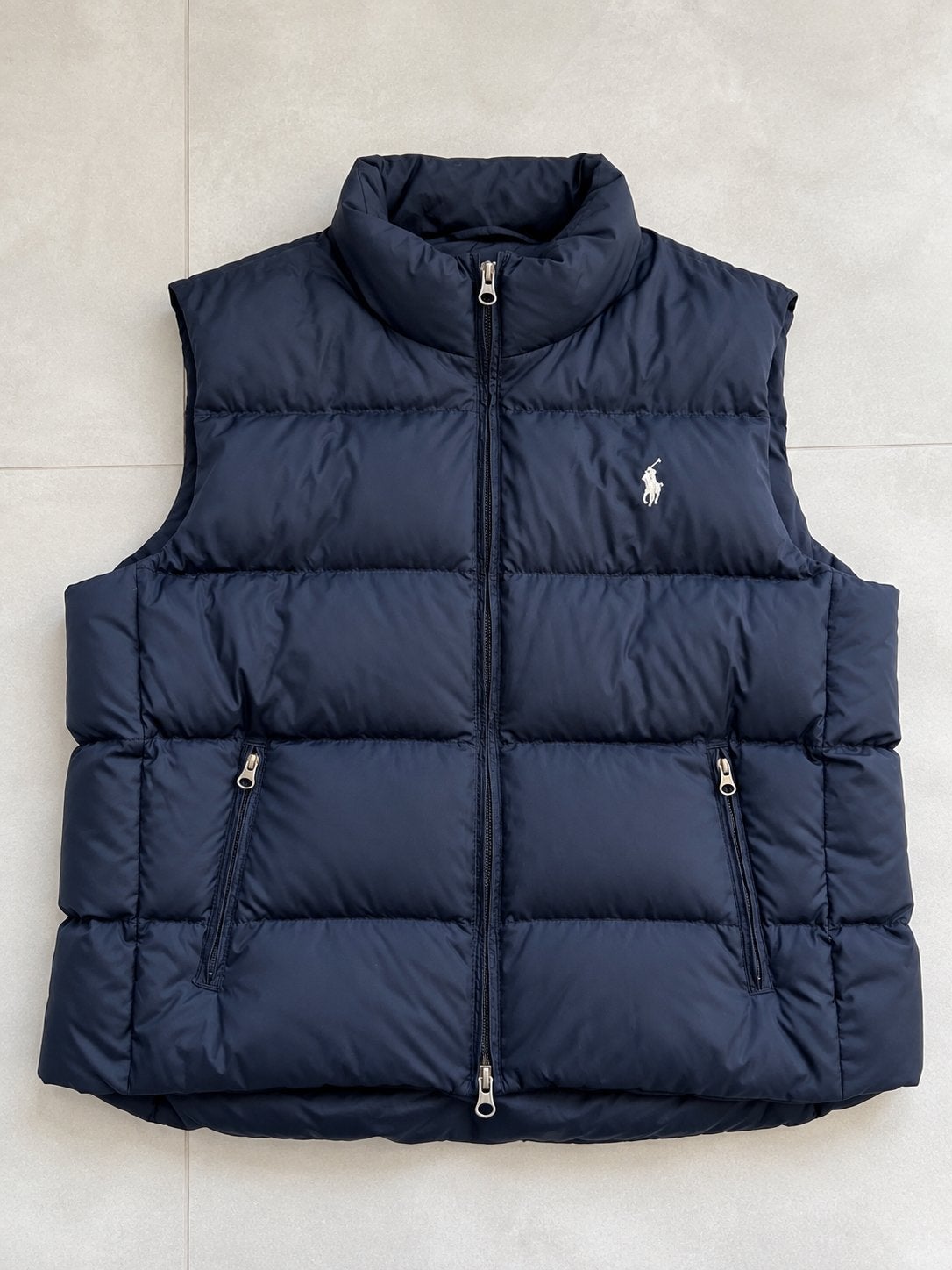 Ralph Lauren Sport marineblauw XL mouwloos jack, Ophalen of Verzenden, Zo goed als nieuw, Maat 56/58 (XL), Blauw