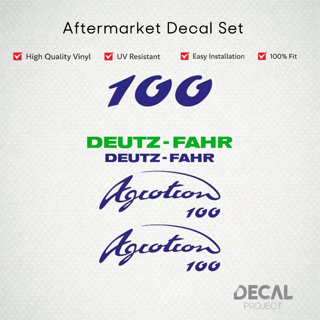 Autocollants de rechange Deutz Agrotron 100-110, Envoi