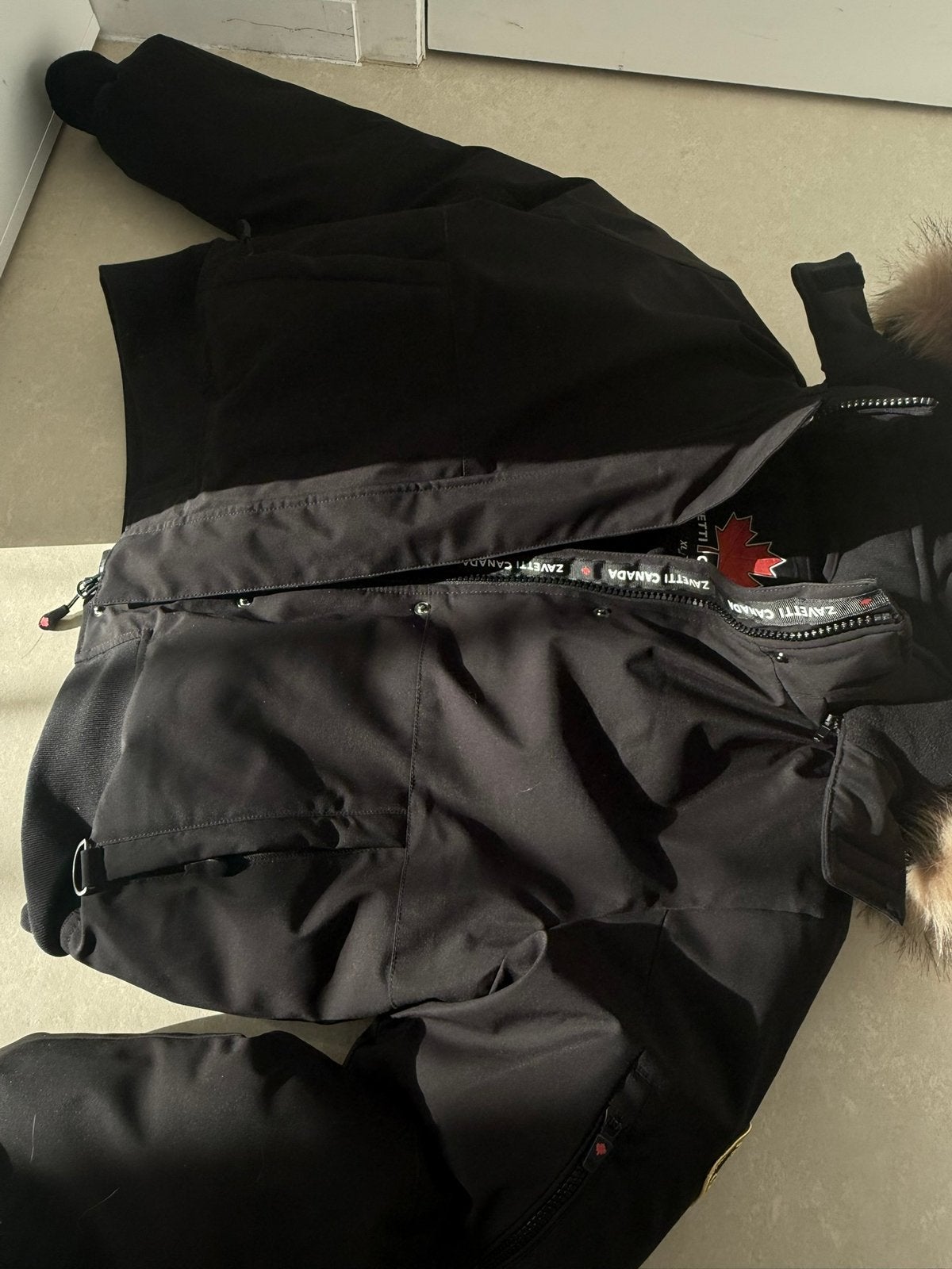 Zavetti canada jas, Kleding | Heren, Jassen | Winter, Ophalen of Verzenden, Zo goed als nieuw, Maat 56/58 (XL), Zwart