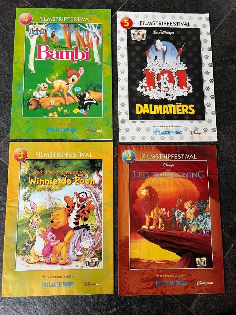 Filmstripfestival - Dalmatiërs - Winnie The Poeh - Bambi, Ophalen of Verzenden