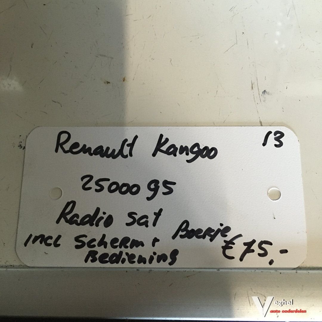Renault Kangoo 1.5 dci ( Achterklep ) 2013 2500095  Radio Sa, Enlèvement ou Envoi, -, -, -
