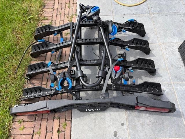 Fietsdrager 4 fietsen (13 polige). Slechts 2x gebruikt, Ophalen, 3 fietsen of meer, Zo goed als nieuw, Trekhaakdrager
