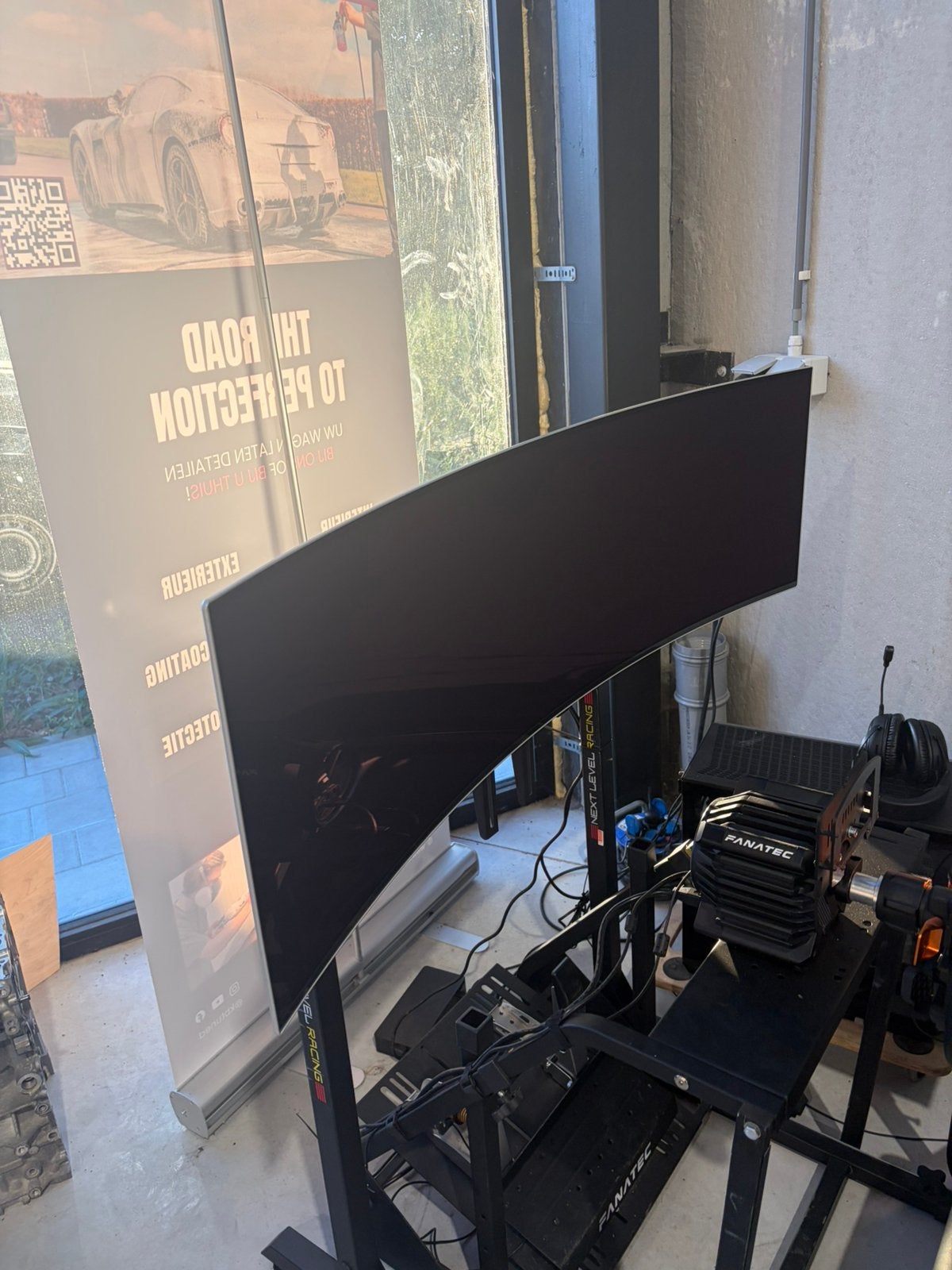 Sim rig met pc, Ophalen, Zo goed als nieuw