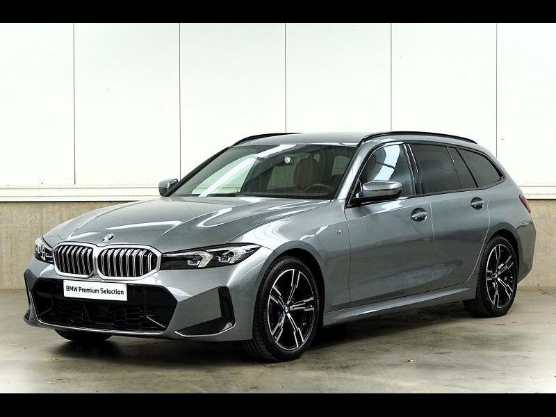 BMW 3-Serie M SPORT - AUTOMAAT - HAAK - HI, Autos, Argent ou Gris, Achat, Noir, 5 portes