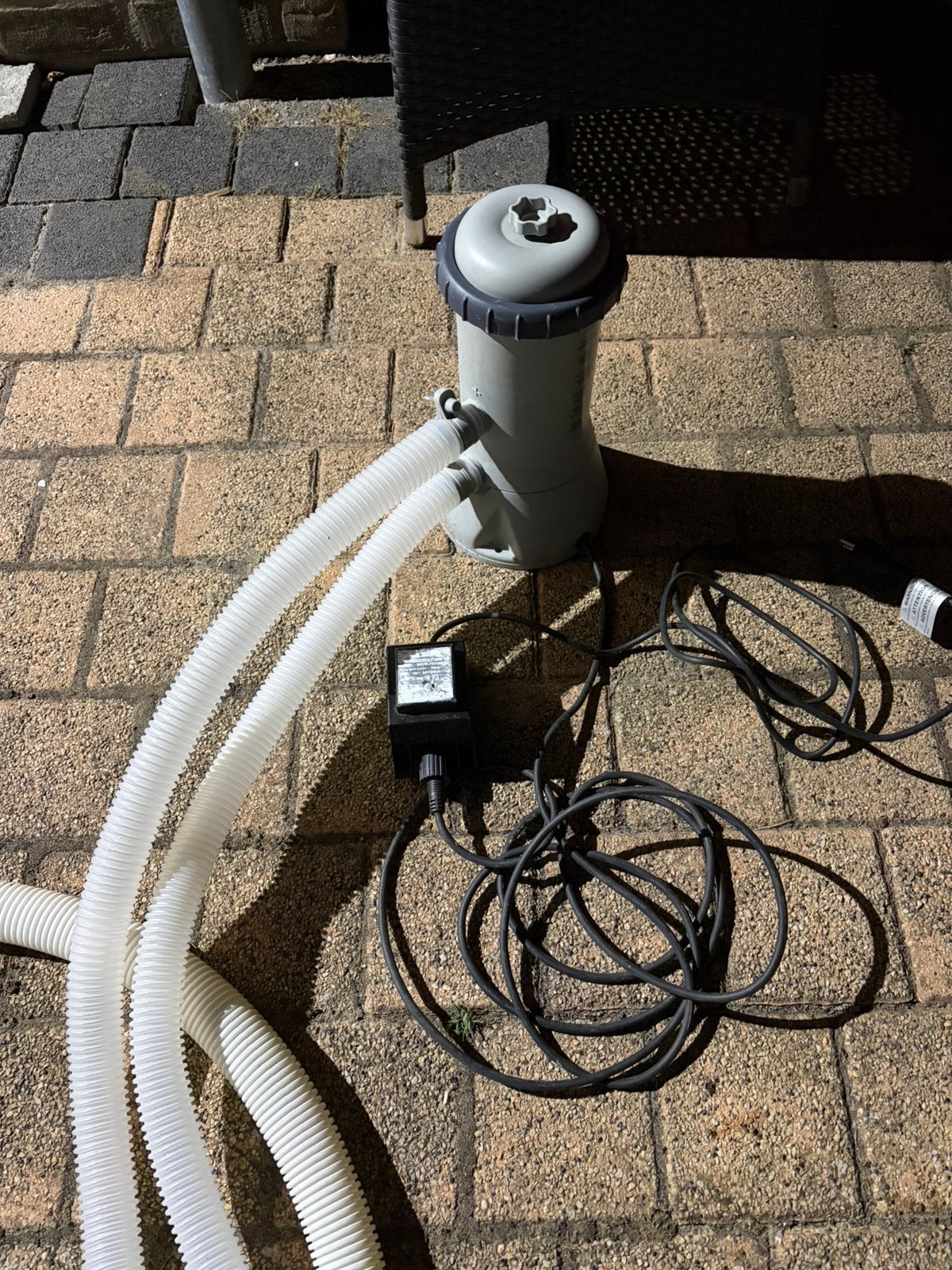 Intex zwembad filterpomp (2x), Ophalen, Zo goed als nieuw, Filter