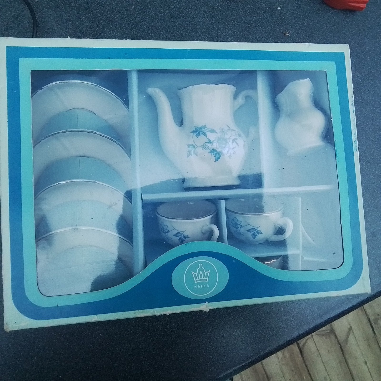 vintage porseleinen kinderservies kahla, Antiek en Kunst, Ophalen