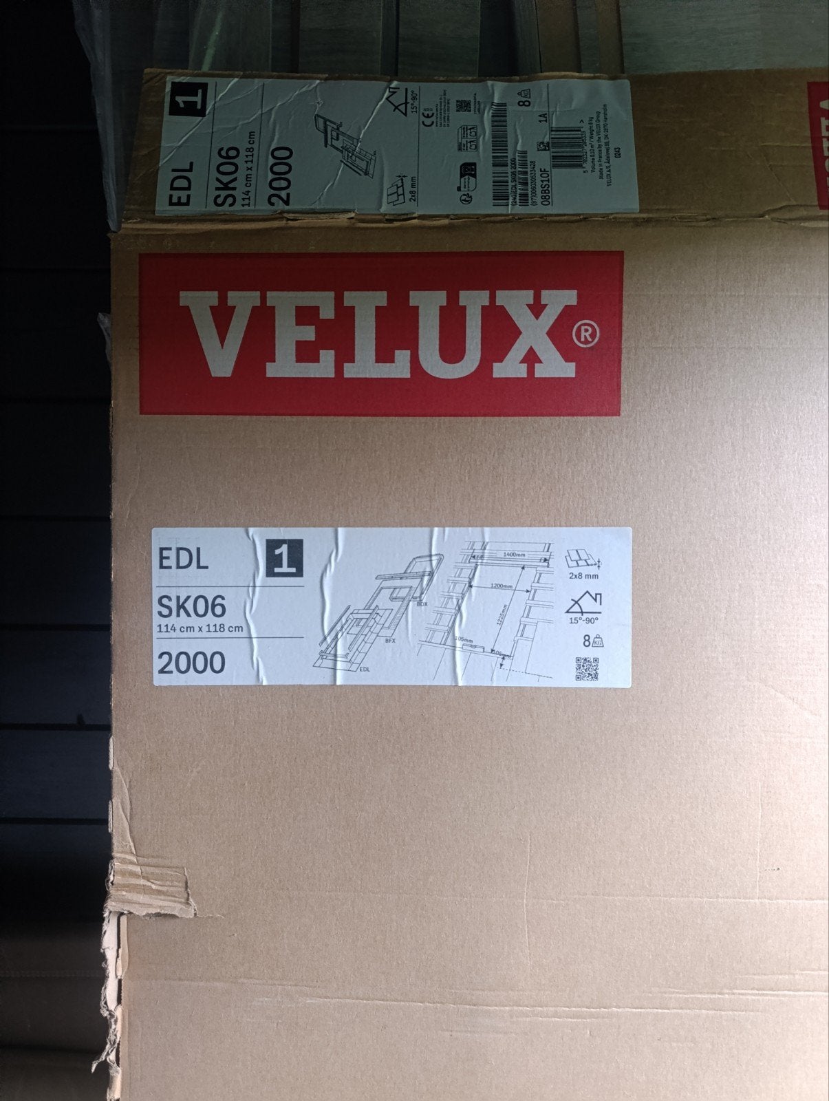 VELUX EDL SK06 2000 DAKGOOT, Doe-het-zelf en Bouw, Glas en Ramen, Ophalen, Nieuw, Dakraam