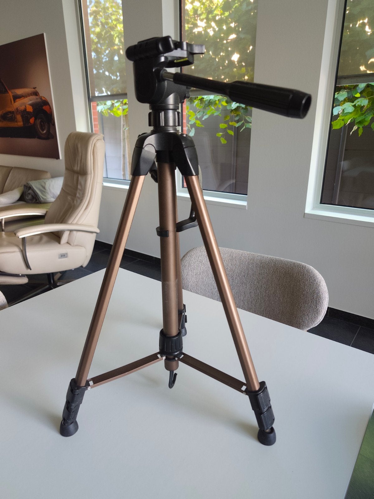 Statief 60-160 cm, Audio, Tv en Foto, Fotografie | Statieven en Balhoofden, Flexibele poten, Zo goed als nieuw, Hama, 150 tot 175 cm