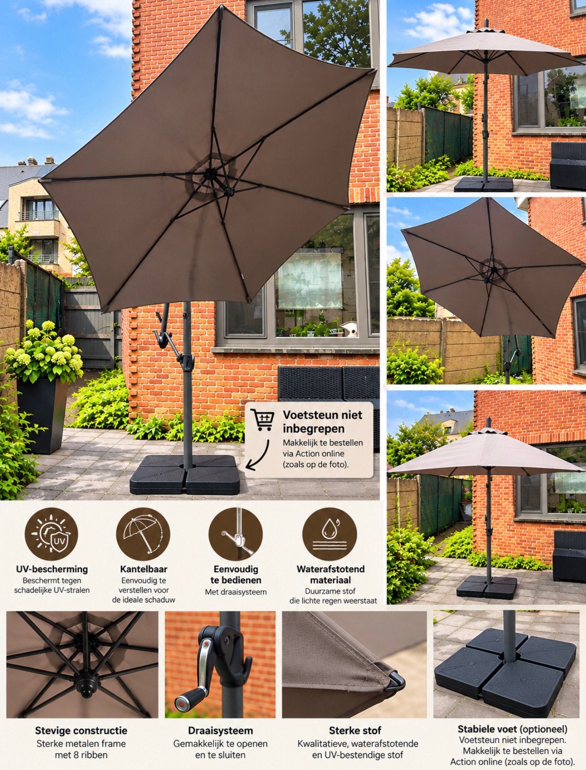 XL PARASOL, Jardin & Terrasse, Enlèvement, Comme neuf