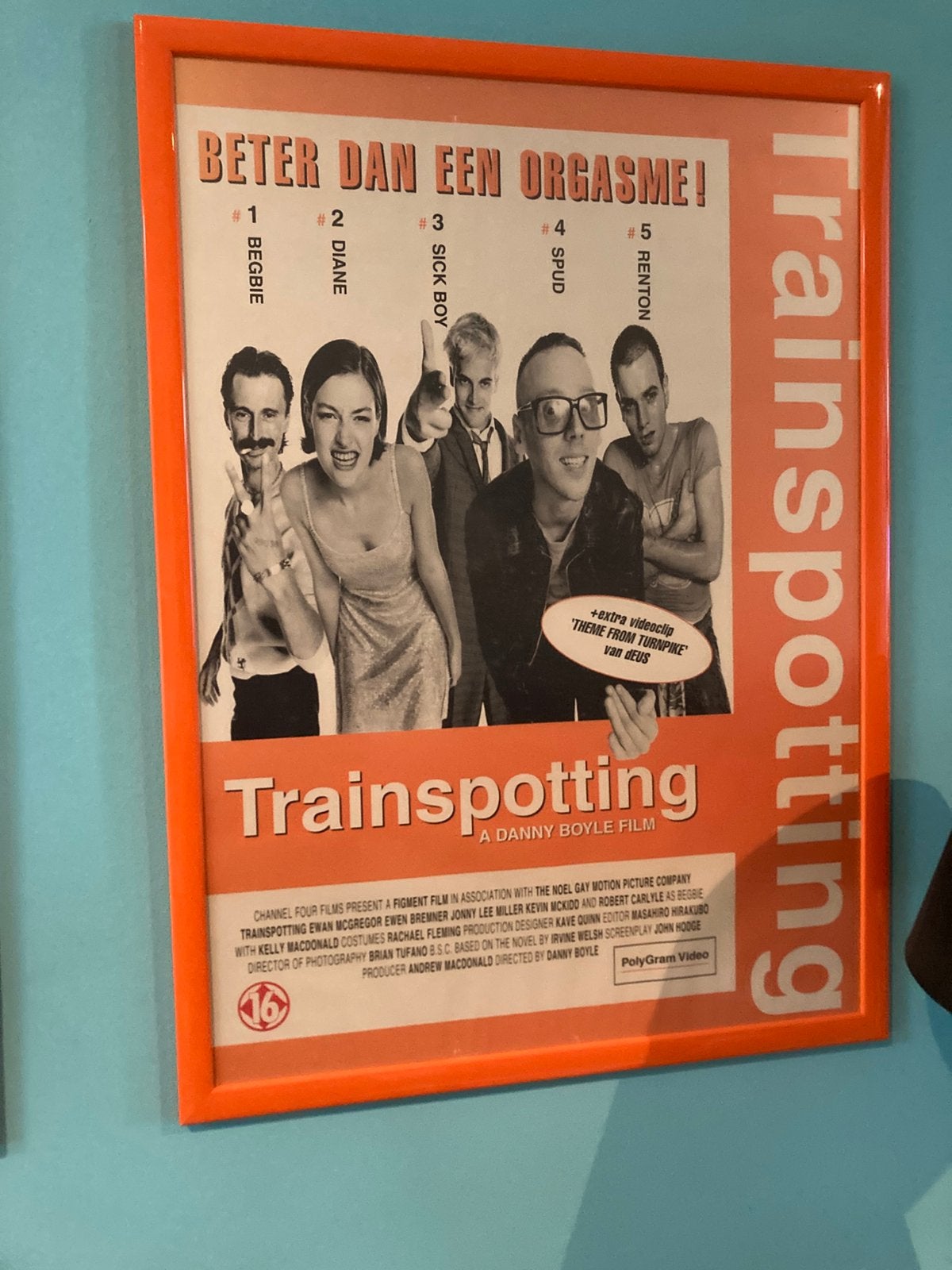 Filmaffiche zeldzaam door de tekst, Cd's en Dvd's, Ophalen of Verzenden, Zo goed als nieuw
